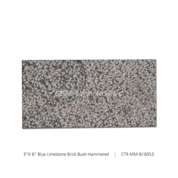 Blue Limestone Gray 3''x 6'' Bush-Hammered Tile Wholesale
