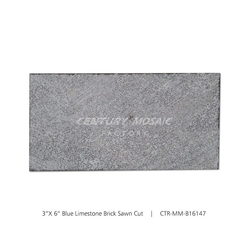 Blue Limestone Gray 3''x 6'' Sawn Cut Tile Wholesale