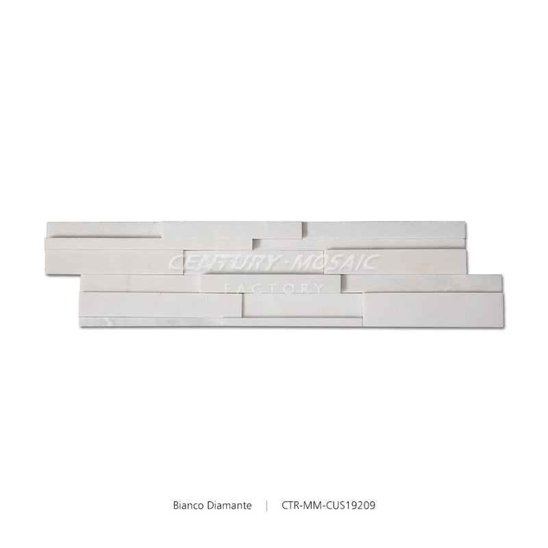 Bianco Diamante 3D Honed White Culture Stone Wholesale