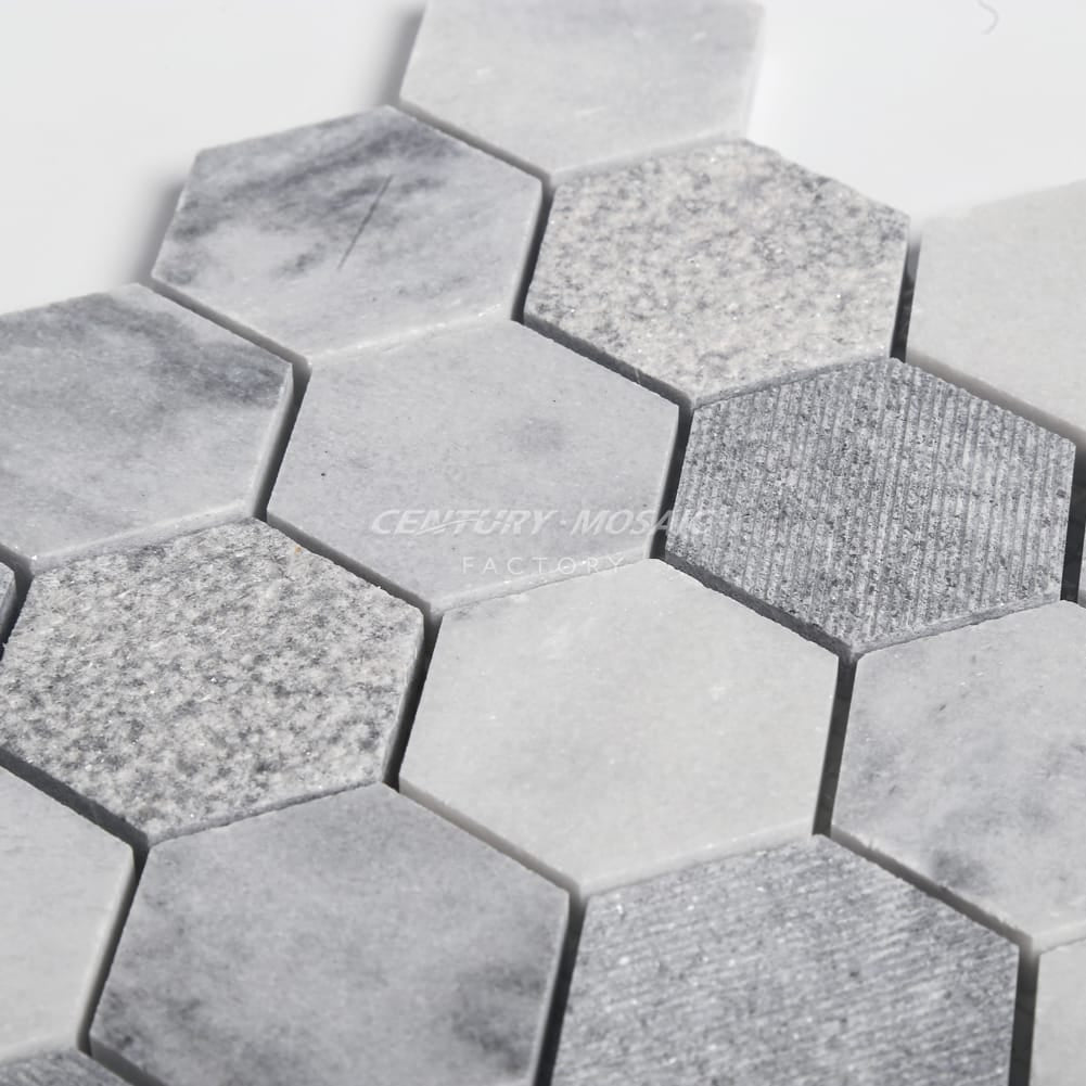 Multisurface Treatment 2" Hexagon Marble Mosaic Collection Wholesale
