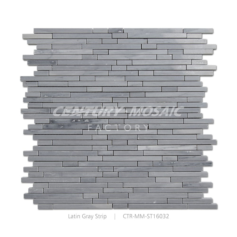 Latin Blue Marble Strip Polished Mosaic Wholesale