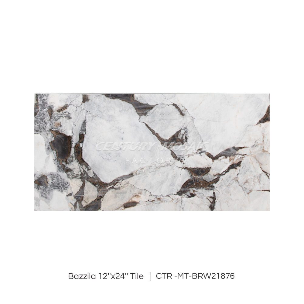 Bazzila Marble White Polished Honed Tile Wholesale