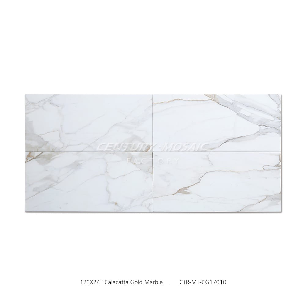 Calacatta Gold Marble White Tile Wholesale Collection