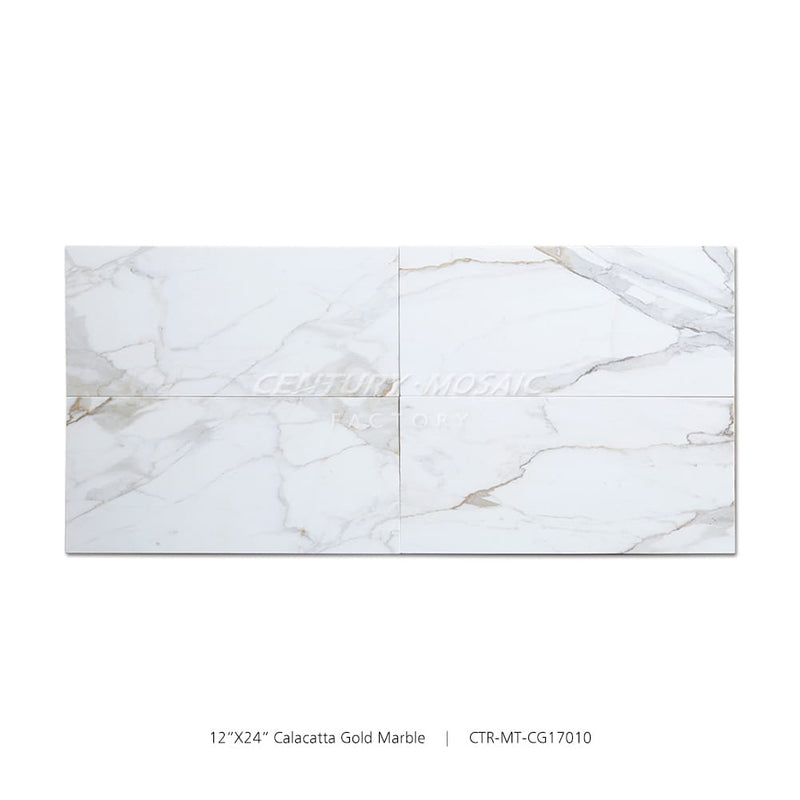 Calacatta Gold Marble White Tile Wholesale Collection