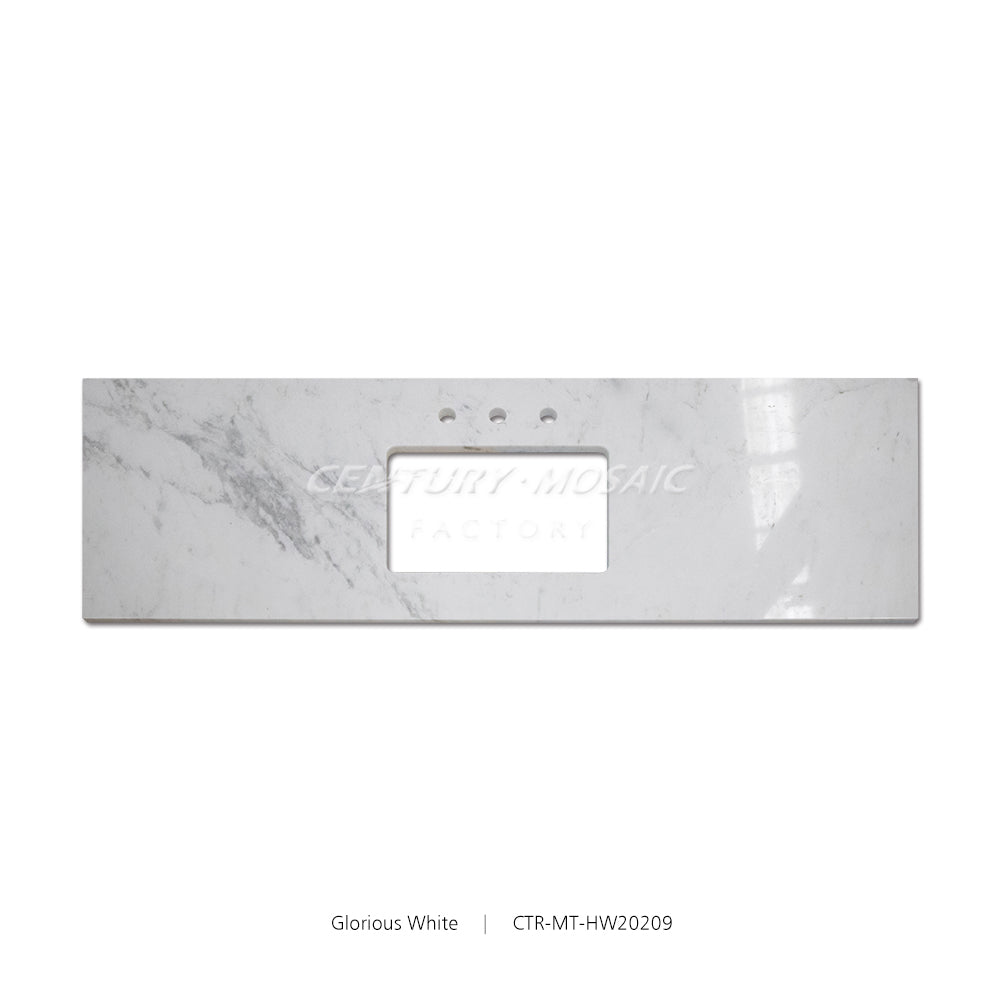 Glorious White Marble Polished Countertop