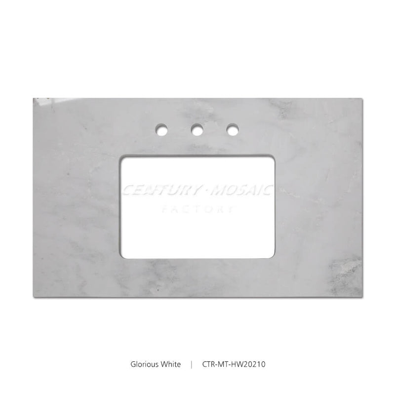 Glorious White Marble Polished Countertop Wholesale