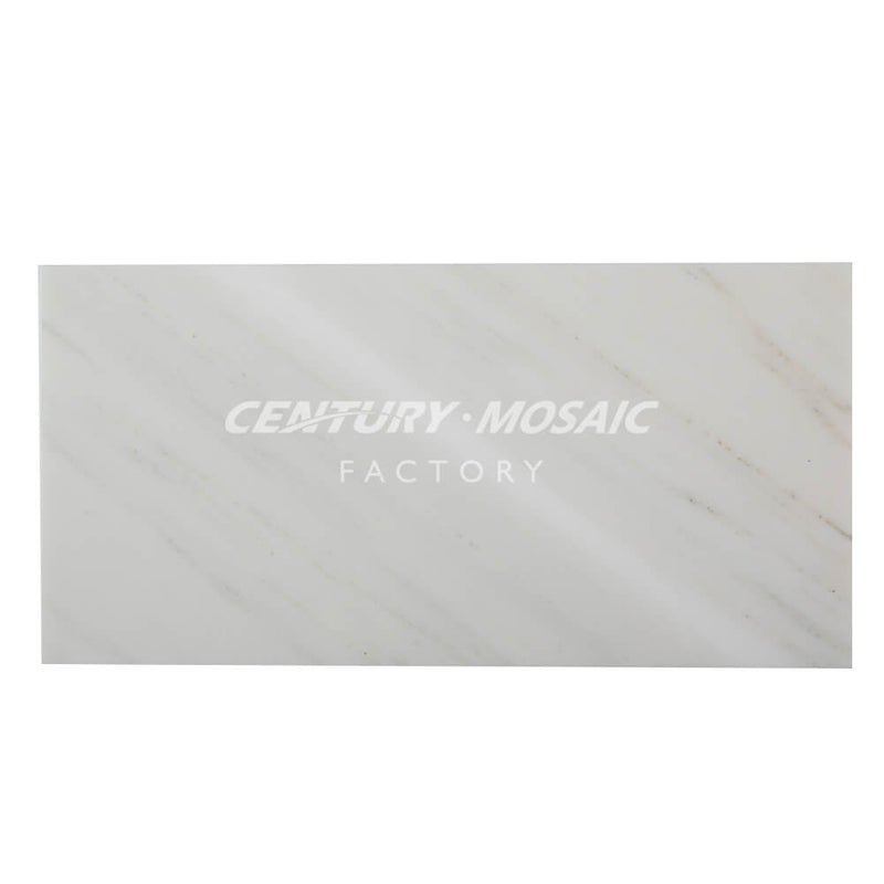 Lasa Calacatta White Polished Marble Tile Wholesale