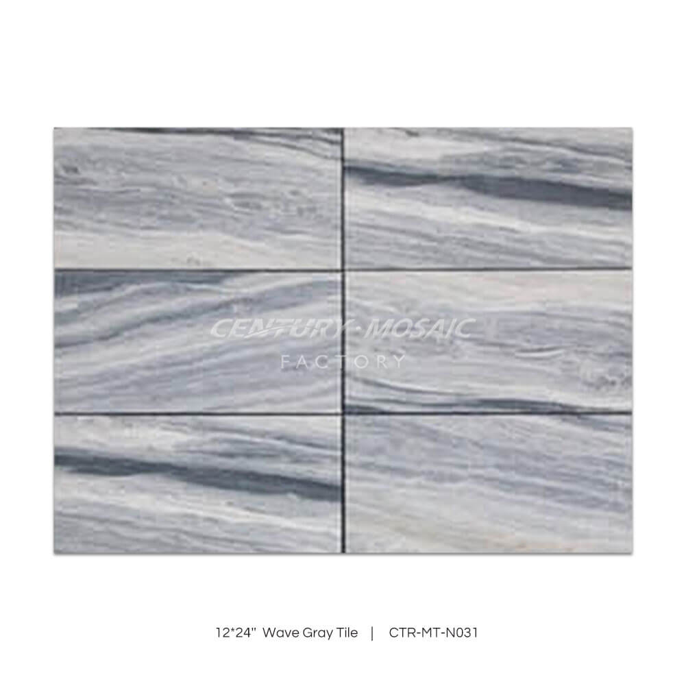 Wave Gray 12”x 24” Marble Tile Polished Wholesale