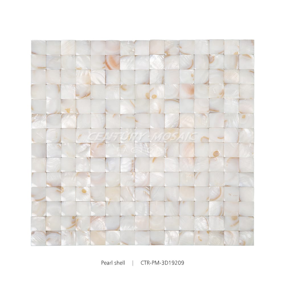 3D Natural Color Bread Pearl Shell Polished Mosaic Wholesale
