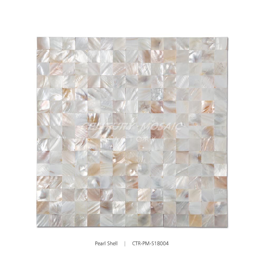Natural Color Pearl Shell Square 20x20mm Polished Mosaic Wholesale