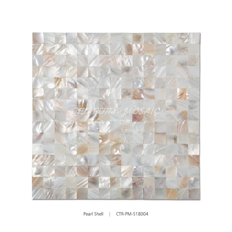 Natural Color Pearl Shell Square 20x20mm Polished Mosaic Wholesale