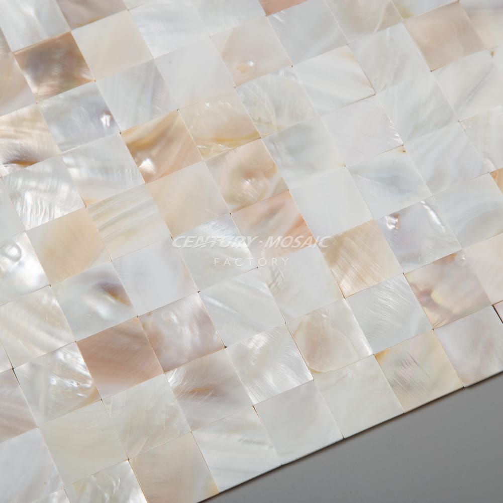 Shell Colour Square Natural Color Pearl Shell Square 20x20mm Polished Mosaic Wholesale ...