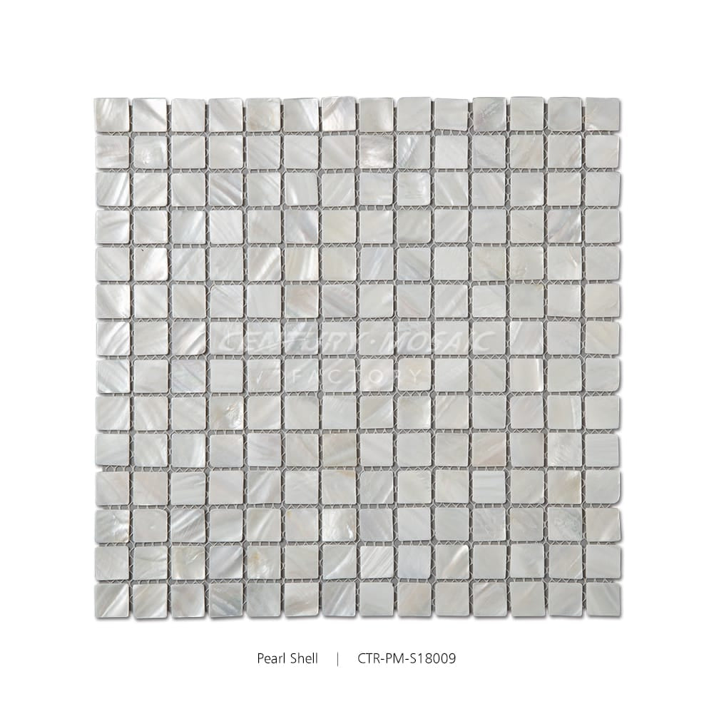 Natural Pearl Shell Square 20x20mm Polished Mosaic Wholesale