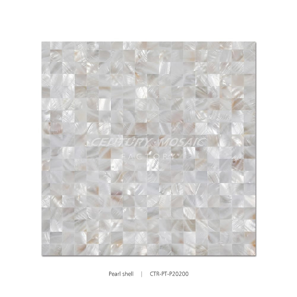 Natural Warm Color Pearl Shell Square Polished Mosaic Wholesale