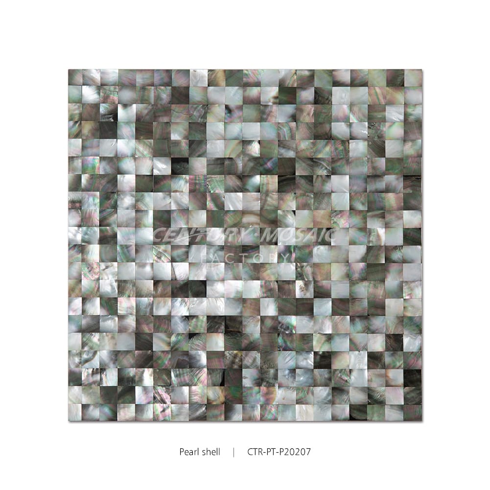 Natural Green Pearl Shell Square Polished Mosaic Wholesale