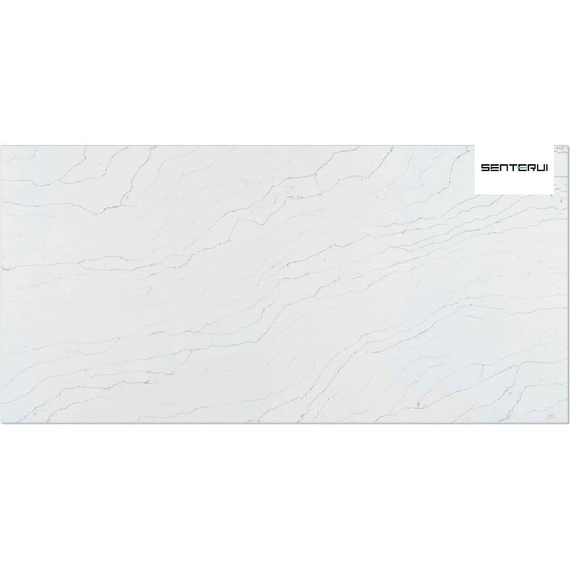 Imperial Danae Quartz White with Grey Vein 125.98” x 62.99” Polished Slab Wholesale