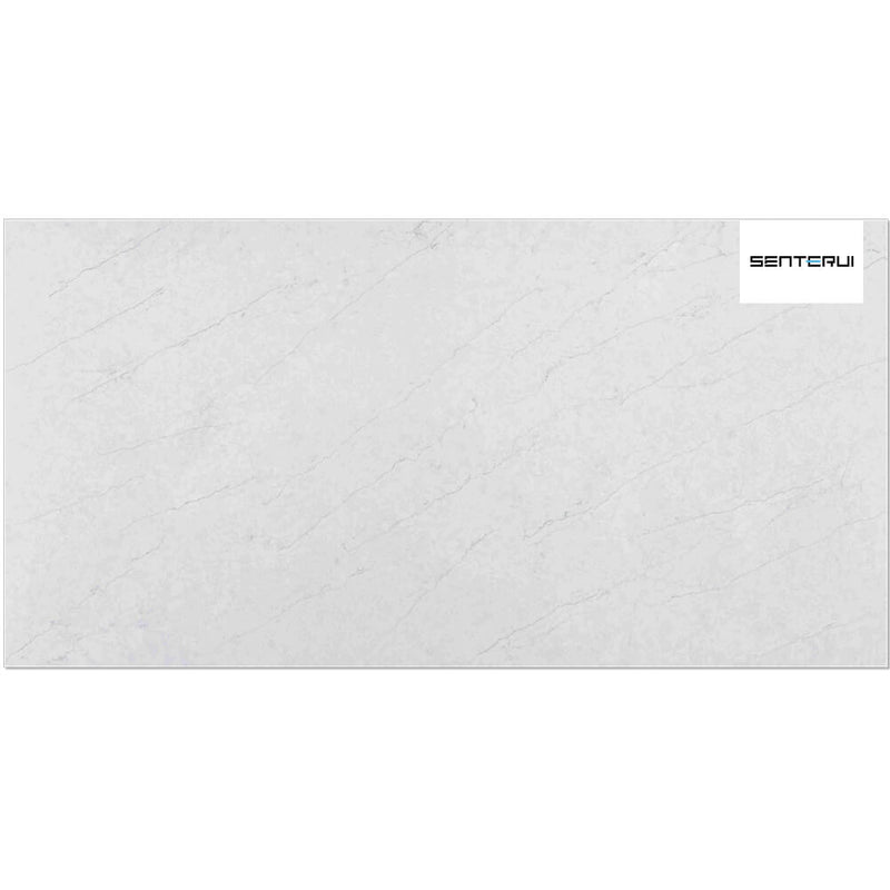 London Gray Quartz White with Grey Vein 125.98” x 62.99” Polished Slab Wholesale