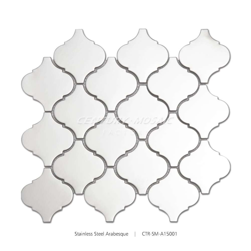 Stainless Steel Silver Arabesque Mosaic Wholesale