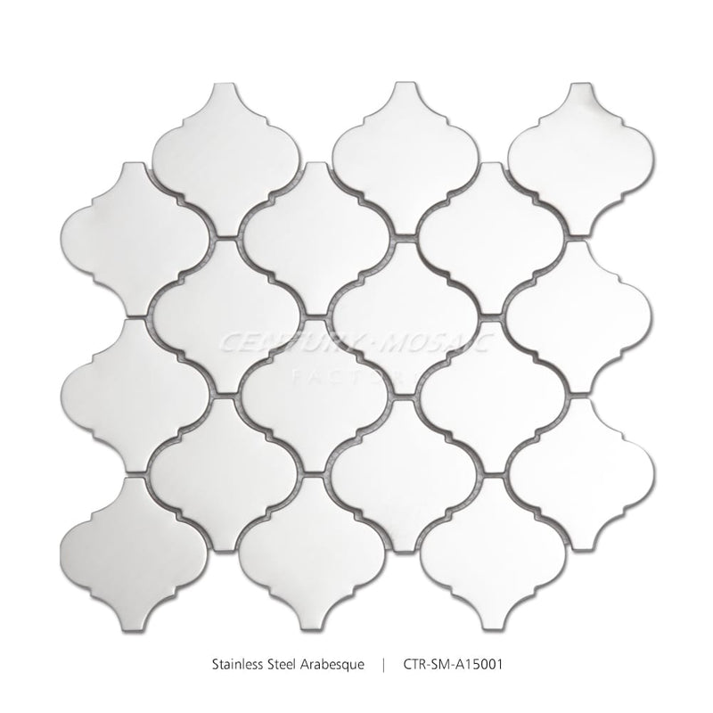 Stainless Steel Silver Arabesque Mosaic Wholesale