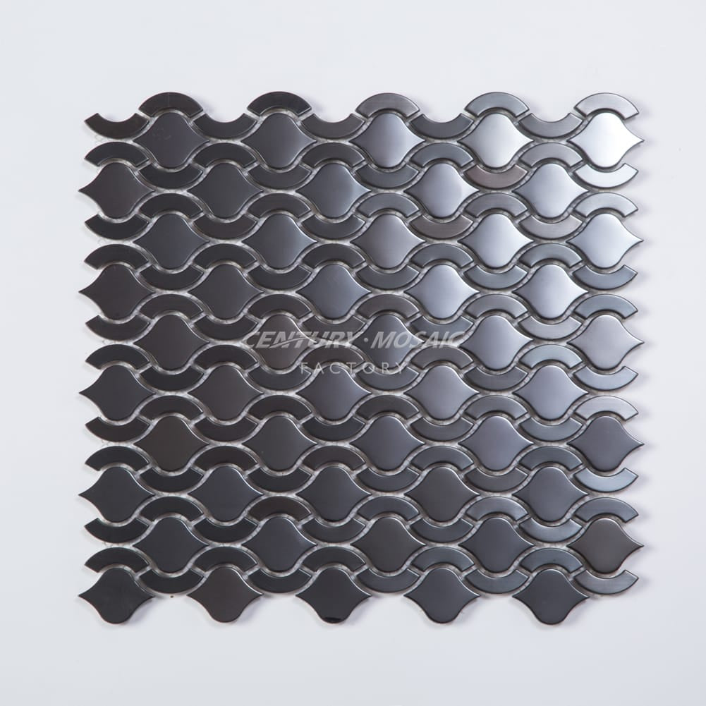 Stainless Steel Black Arabesque Mosaic Wholesale