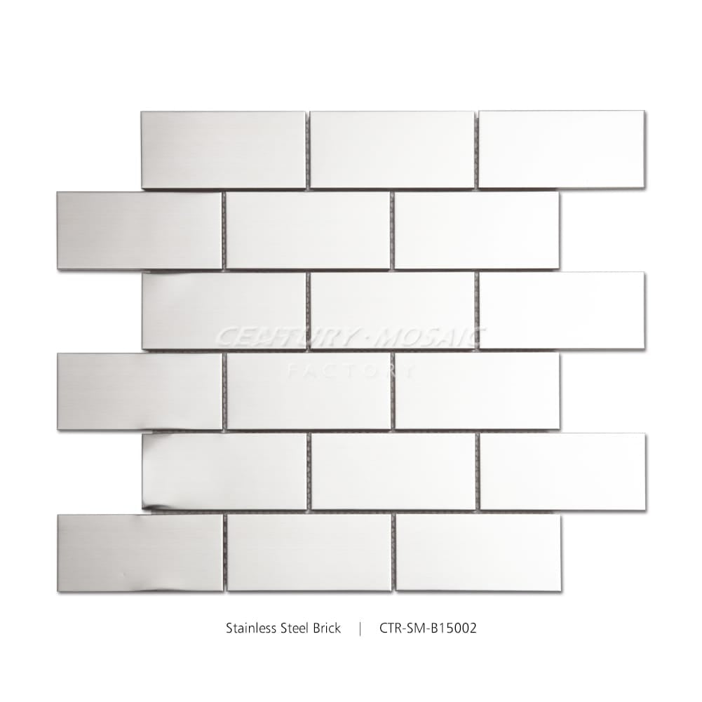 Stainless Steel Silver Brick Mosaic Wholesale