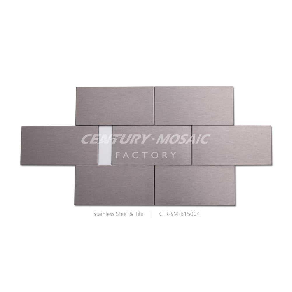 Stainless Steel Silver Brick Mosaic Wholesale