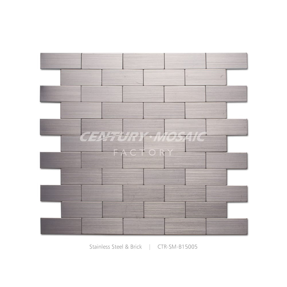 Stainless Steel Silver Brick Mosaic Wholesale