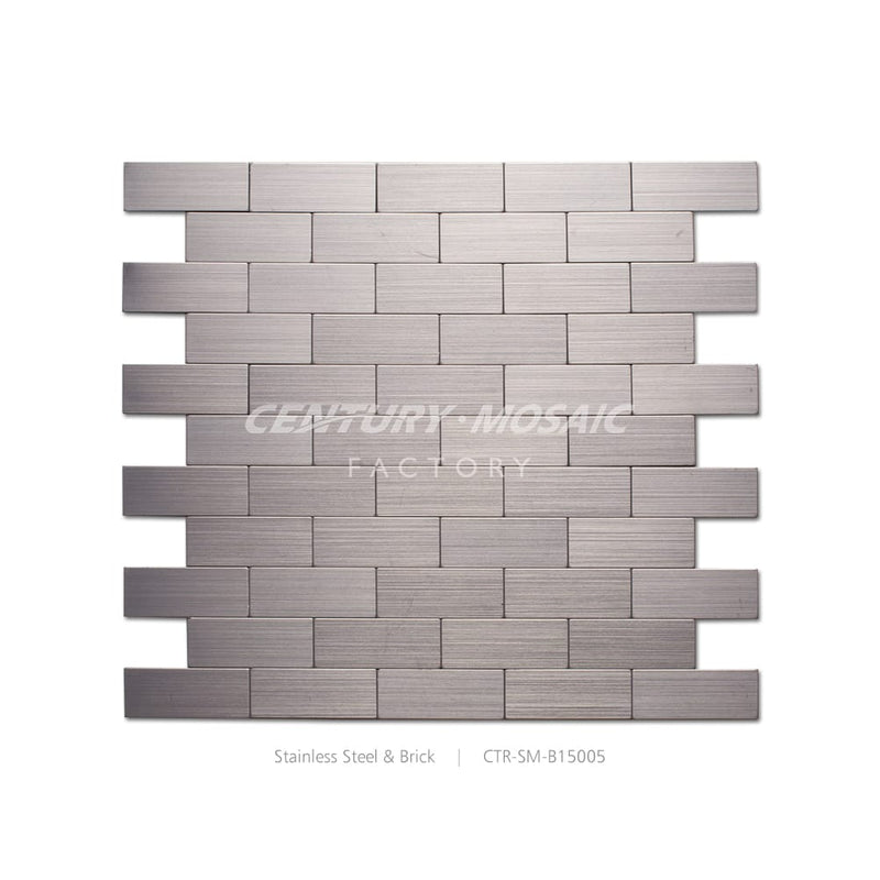Stainless Steel Silver Brick Mosaic Wholesale
