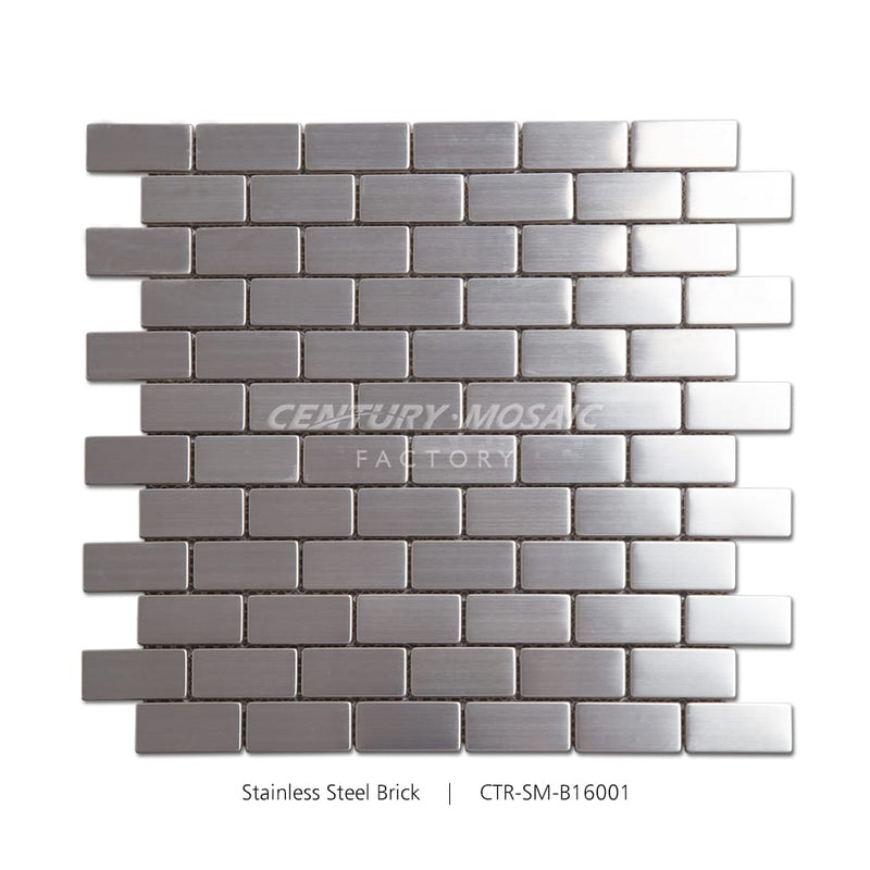 Stainless Steel Silver Brick Mosaic Wholesale