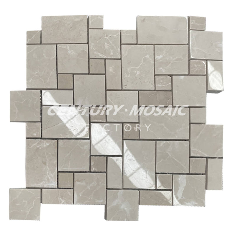 Random Square Polished  Marble Mosaic In Stock