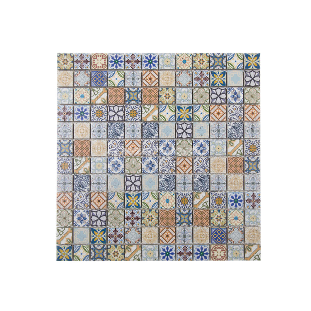 Travertine Mixed Color Square Mosaic Wholesale