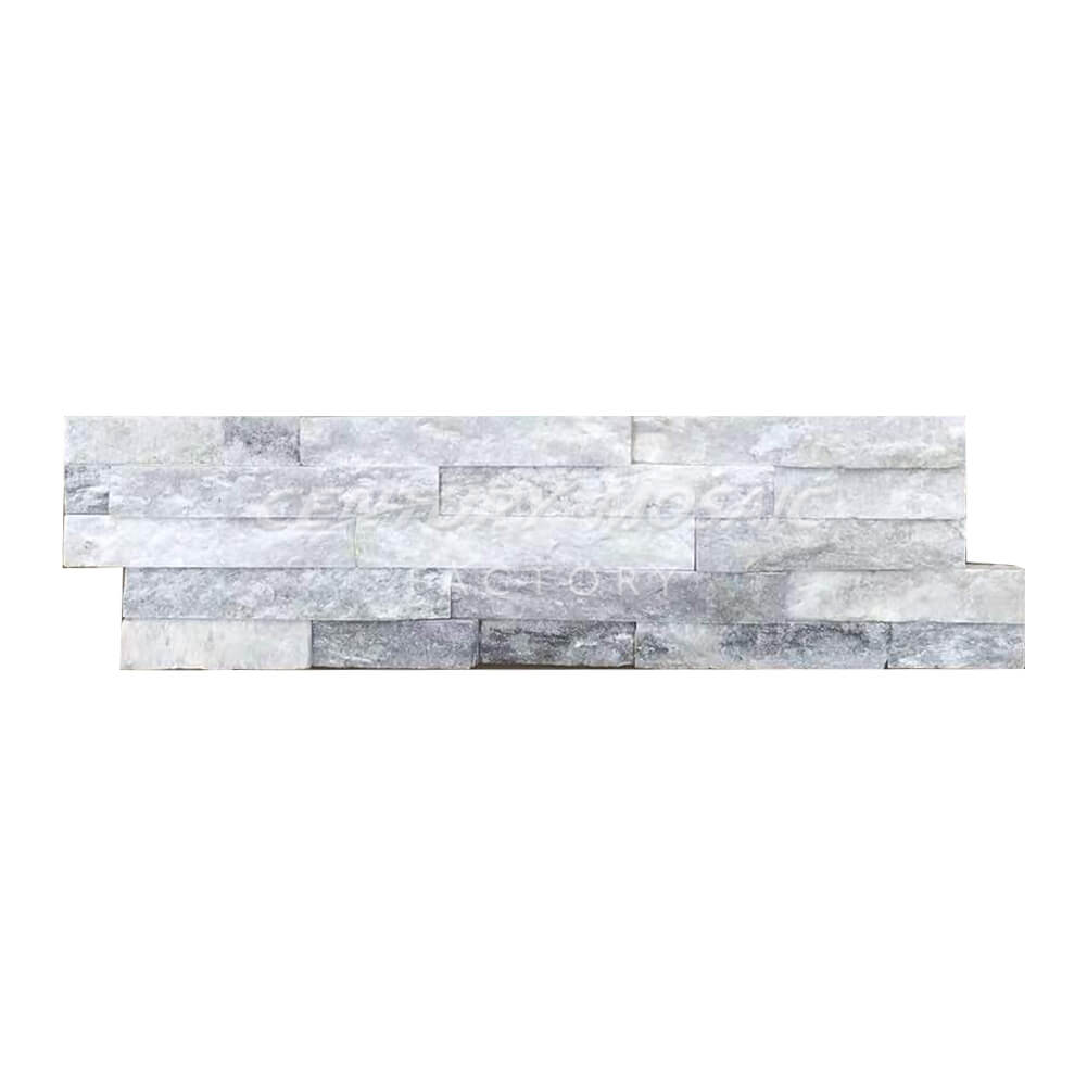 White and Gray Natural Quartz Culture Stone Wholesale