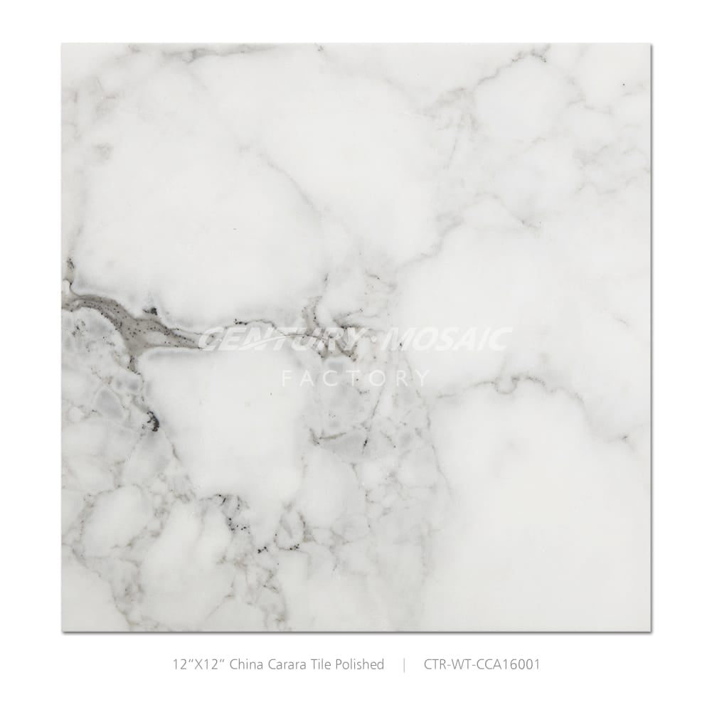 China Carrara 12”x12” Marble Tile Polished Wholesale