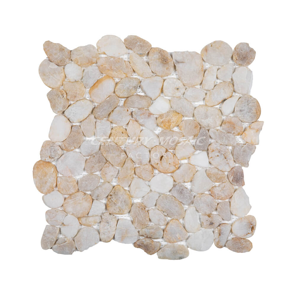 Natural Color Stone Pebble Mosaic Collection Wholesale