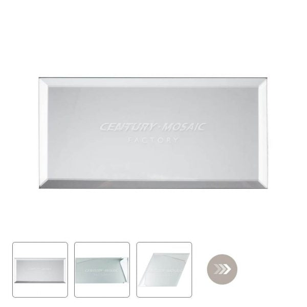 Mirror Glass Silver Beveled Tile Wholesale