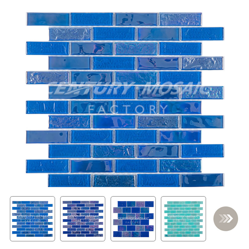 Swimming Pool Brick 3D Glass Mosaic Manufacturer