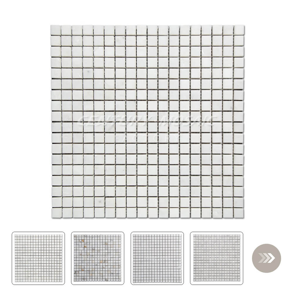3/5"x3/5" Square Marble Mosaic Collection Wholesale