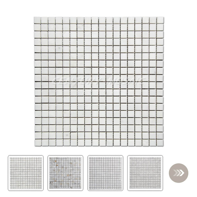 3/5"x3/5" Square Marble Mosaic Collection Wholesale