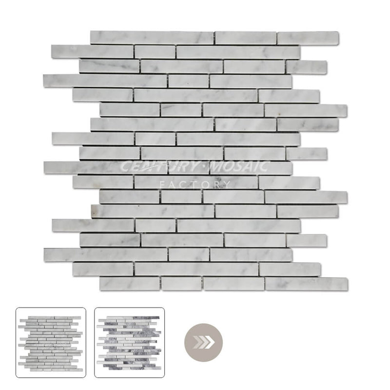 Strip Marble Mosaic Tile Collection Wholesale