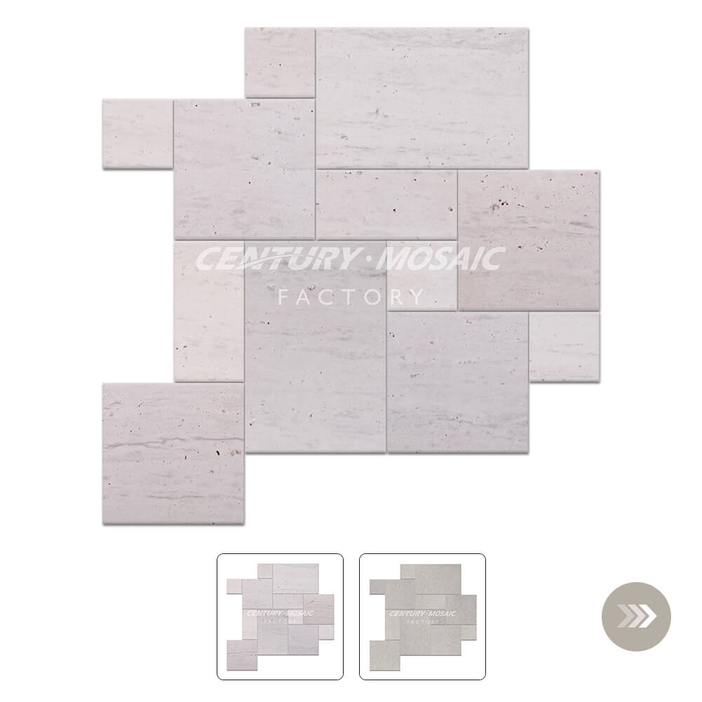 French Pattern Marble Tile Sandblasted Wholesale
