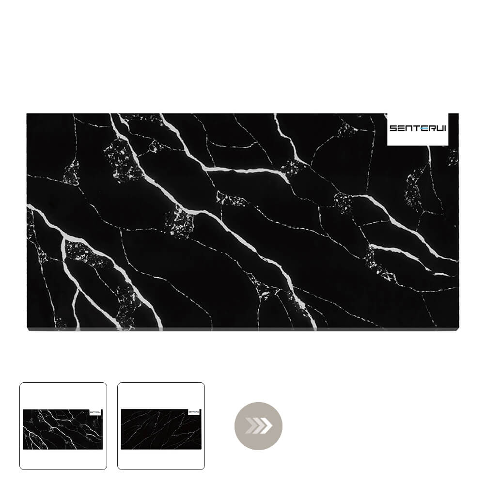 Black Quartz Slab Collection Wholesale