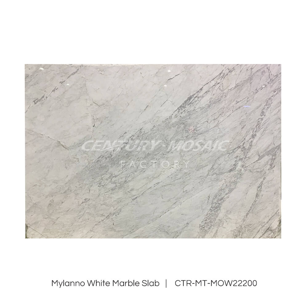 Mylanno Marble White Polished Slab Wholesale