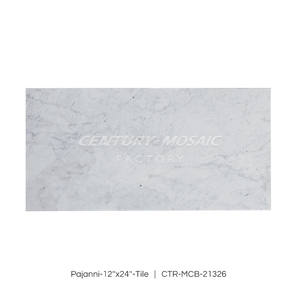 Pajanni Marble White Polished Honed Tile  Wholesale